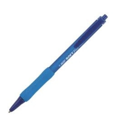 BIC SOFT FEEL CLIC GRIPBLÅ BP 12 STK.