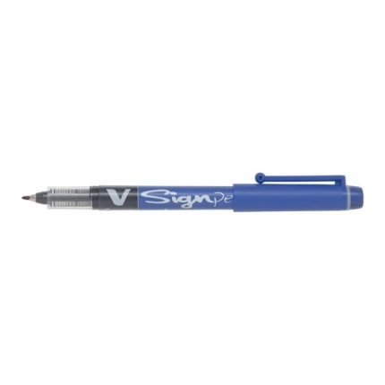 PILOT V-SIGNPEN BLÅ (SKAFFEVARE)