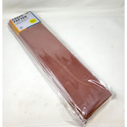 CREPEPAPIR BRUN  50x250CM 28G (822161)