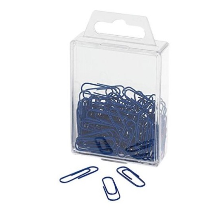 PAPIR CLIPS WEDO 27mm 100 STK - BLÅ