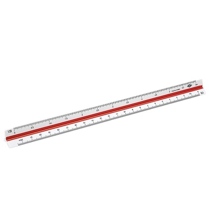 TREKANT MÅLESTOK ARKITEKT 30 CM