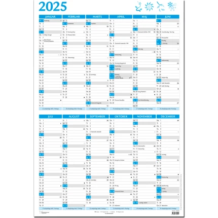 A2 DOBBELT VÆG 2X6 MDR. BLÅ WHITEBOARD - 2027