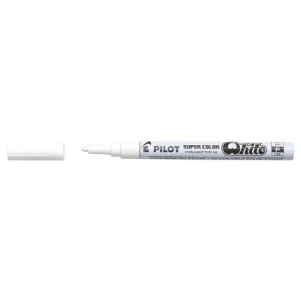 PILOT SUPER COLOR HVID F (SKAFFEVARE)