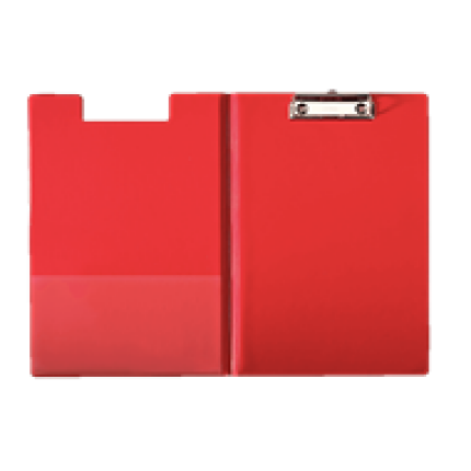 CLIPBOARD MED FORSIDE A4 - RØD