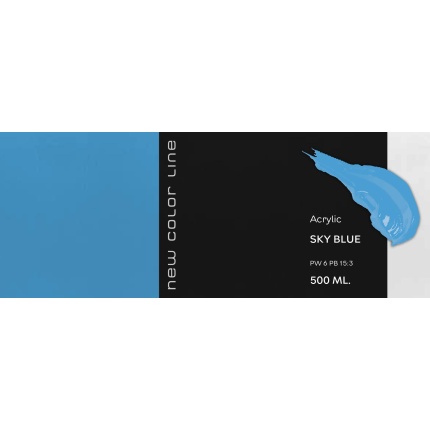 New Color Line 500 ml - Sky Blue