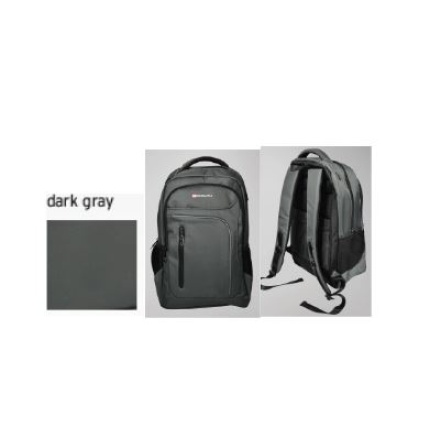RYGSÆK TIL 15,6" PC/TABLET - MØRKGRÅ - MONOLITH (SKAFFEVARE)