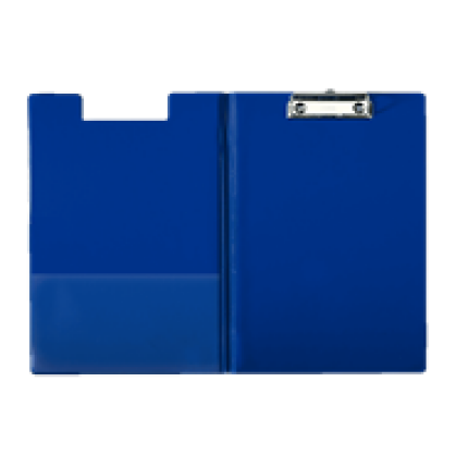 CLIPBOARD MED FORSIDE A4 - BLÅ