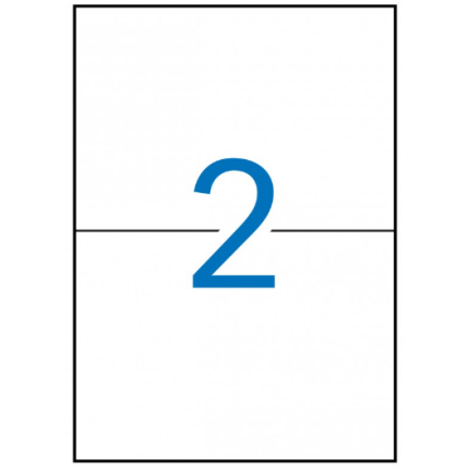 ETIKET 105 x 148  mm mappe A5 - 2 PR. ARK
