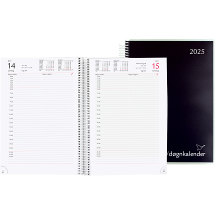 TIME/DØGNKALENDER 2027 SORT