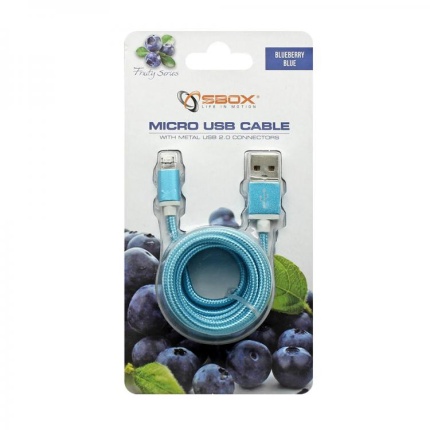 KABEL USB-MICRO 1,5M   BLÅ
