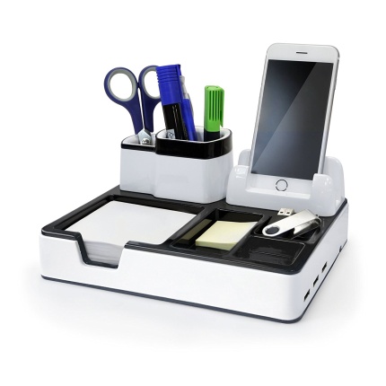 DESK ORGANISER 3 USB UDGANGE MONOLITH