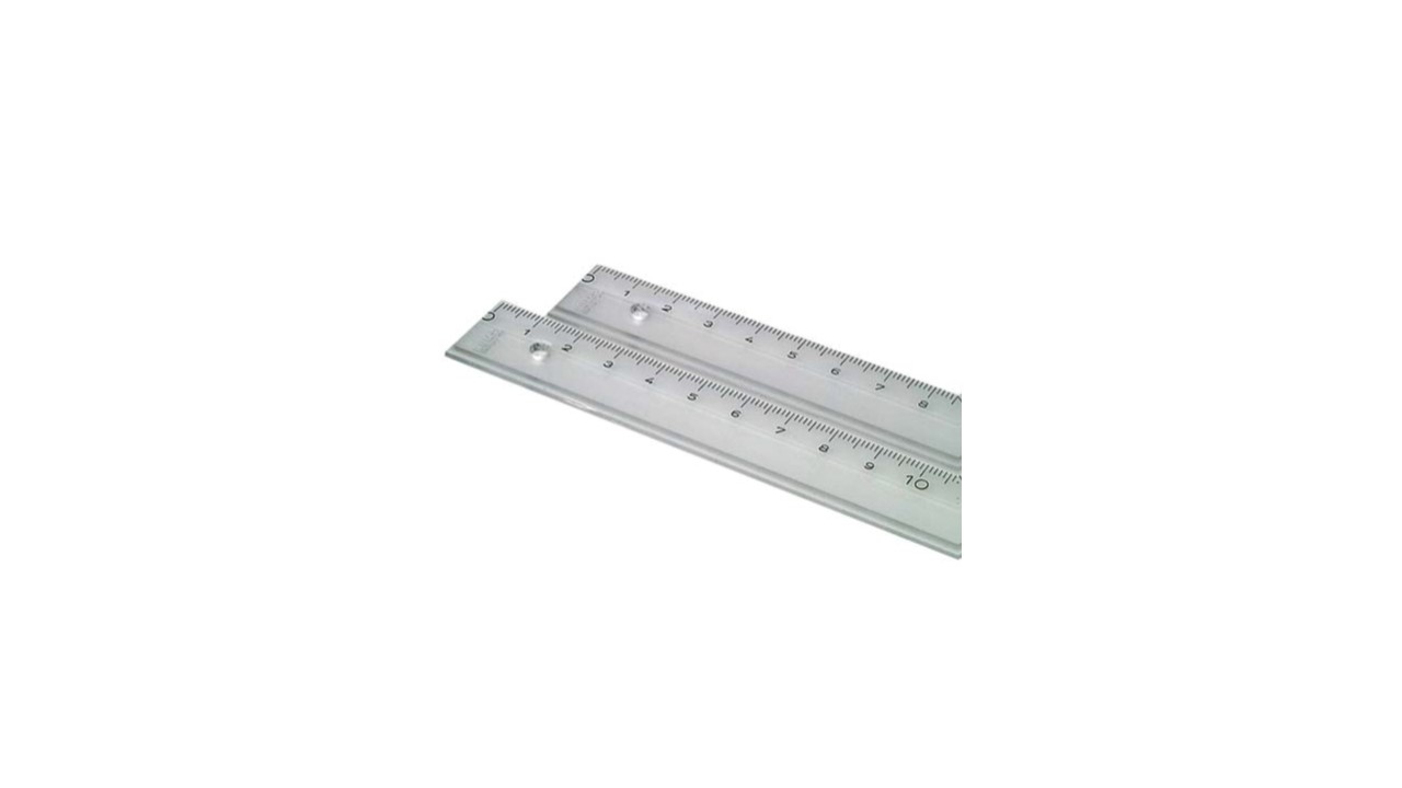 LINEAL 15 CM. CRYSTAL CLEAR 20 STK