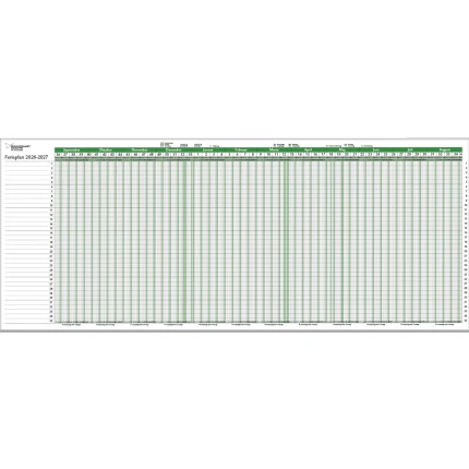 FERIEPLAN KALENDER 2026/2027 GUL