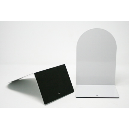 BOGSTØTTER 20 CM. METAL HVID 2 STK - DANBLOK