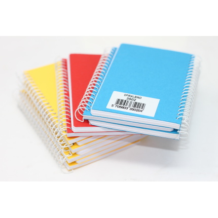 SPIRAL-NOTES - 7,5 x 10,8 CM M/ SIDESPIRAL ASS. FV (144)