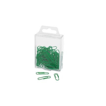 PAPIR CLIPS WEDO 27MM 100 STK- GRØN