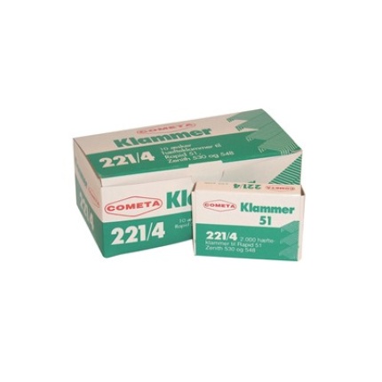 HÆFTEKLAMMER COMETA STRONG 221/4 2000 stk