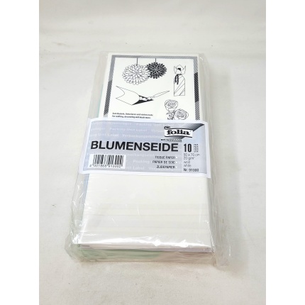 SILKEPAPIR HVID 10 ARK 50X70CM 20G. (91000)