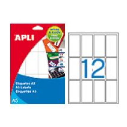 ETIKET 34 x 67 MM MAPPE A5
