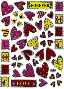 STICKERS LOVE - HJERTER