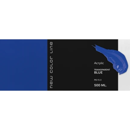 New Color Line 500 ml - Transparent Blue