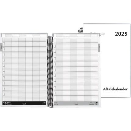 AFTALEKALENDER 2027 -  21 X 29,7 CM  TIL 6 MEDARB