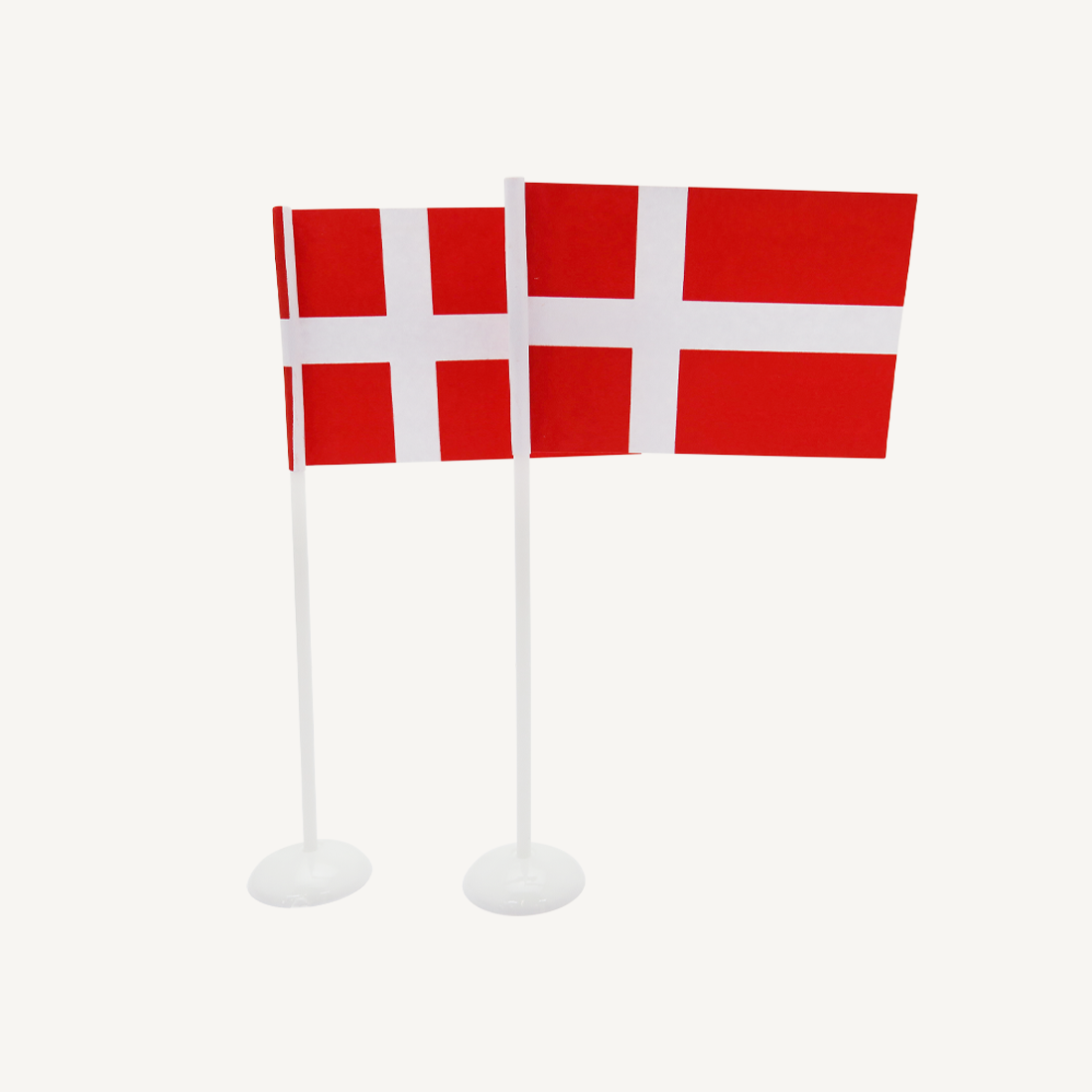 BORDFLAG PAPIR/PLAST H:15 CM - 6 STK.