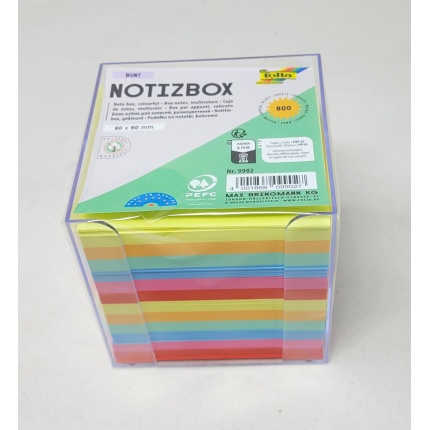 KUBUS - BOX KLAR -  FARVET PAPIR  (9902)