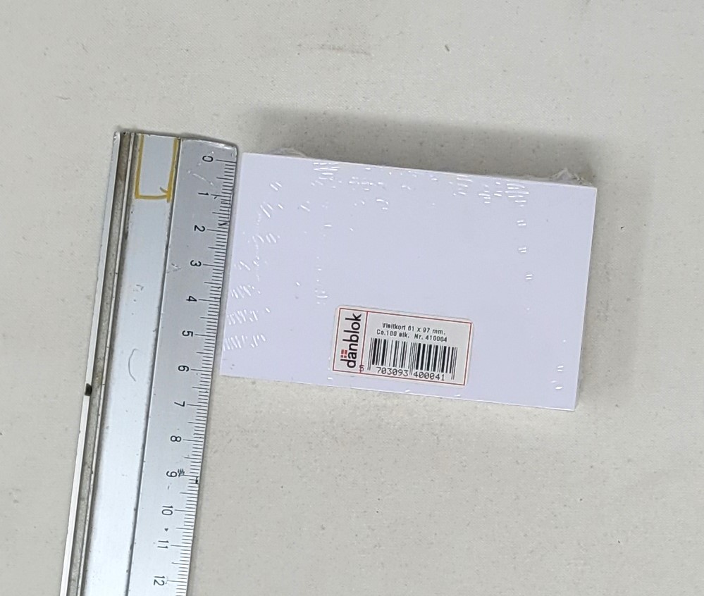 VISITKORT - 61 x 97mm  CA. 100 STK