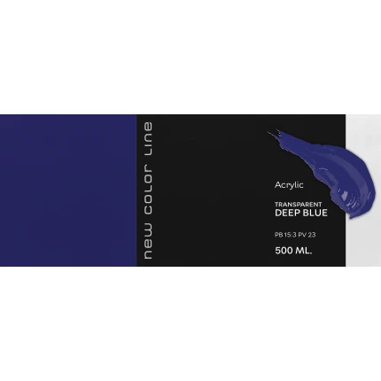 New Color Line 500 ml - Transparent Deep Blue