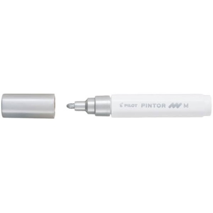 PILOT PINTOR - MEDIUM - SØLV