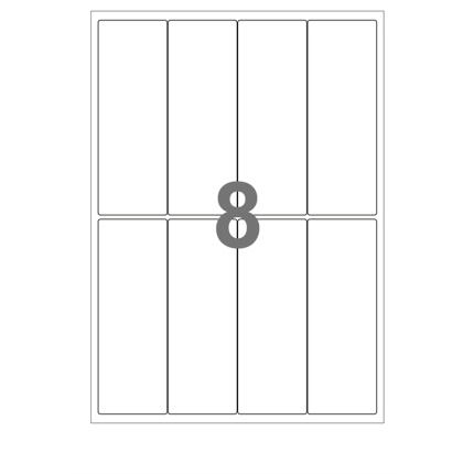 ETIKET 88,9 X 33,8 mm (8) MAPPE A5