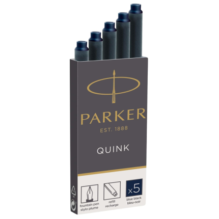 PARKER BLÆK  BLACK-BLUE  5 LANG