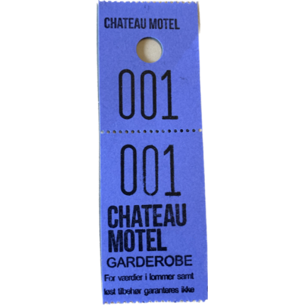 Garderobenumre 48 - CHATEAU MOTEL