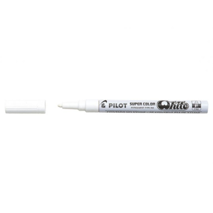 PILOT SUPER COLOR HVID F (SKAFFEVARE)