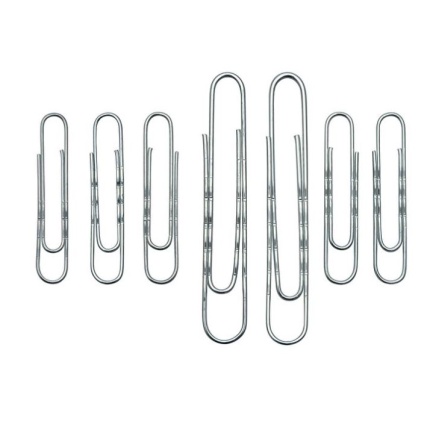 PAPIR CLIPS RIFLEDE -  50 mm. CA. 80 STK