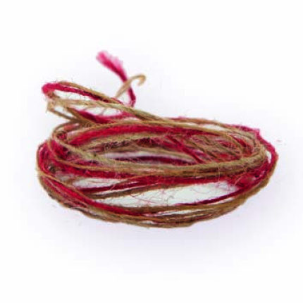 JUTE BÅND RØD MELERET  RL. 166 M