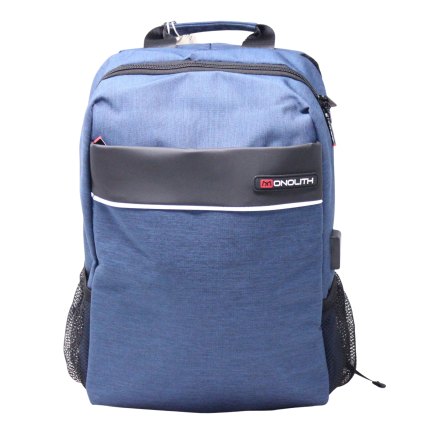 STUDIERYGSÆK TIL 15,6"PC/TABLET - BLÅ - MONOLITH (SKAFFEVARE)