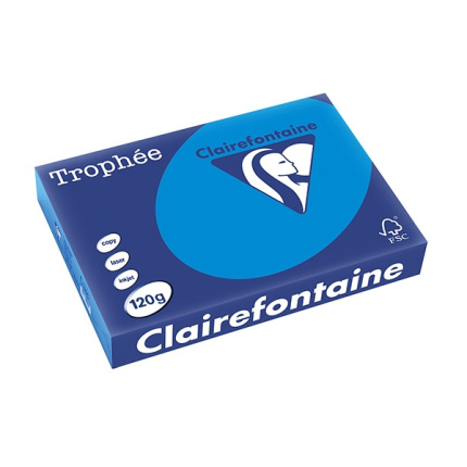KOPIPAPIR A4 120 G. 250 ARK - KLARBLÅ
