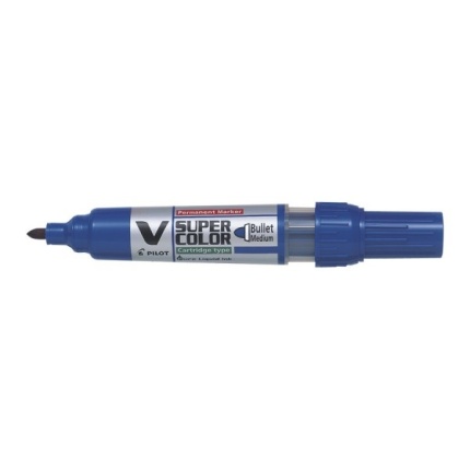 PILOT MARKER V SUPER COLOR BULL.BLÅ