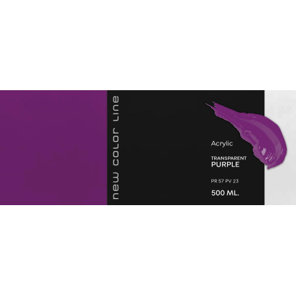 New Color Line 500 ml - Transparent Purple
