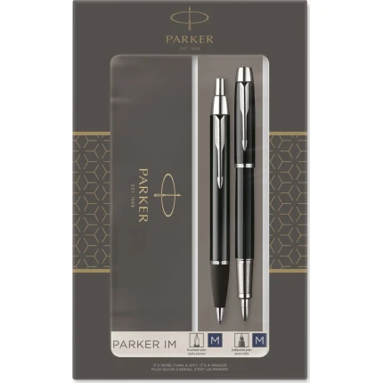 PARKER IM - SÆT - BALLPEN OG FYLDEPEN - SORT C.T.