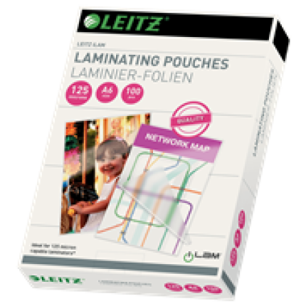 LAMINERINGSLOMME A6 125 MIC - 100 STK. (SKAFFEVARE) !