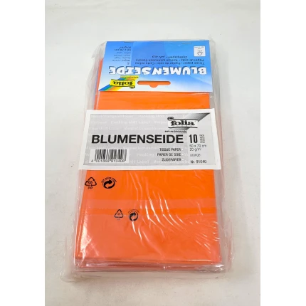 SILKEPAPIR ORANGE 5 ARK 50X70CM 20G. (91040)