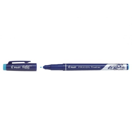 PILOT FRIXION FINELINER - LYS BLÅ