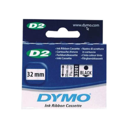 63201-DYMO FARVEBÅND - 32mm - SORT