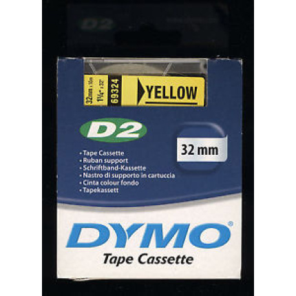 69324-DYMO D2 9000 TAPE - 32mm - GUL