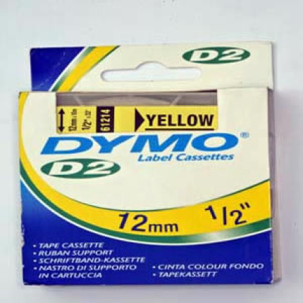 61214-DYMO D2 - 6-9000 TAPE - 12mm - GUL