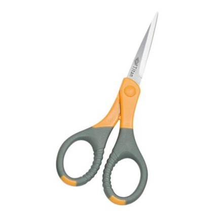 SAKS "TITANIUM PLUS" 15,5 CM GRÅ/GUL