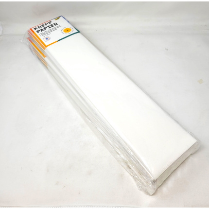 CREPEPAPIR HVID  50x250CM 28G (822100)